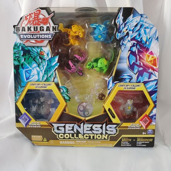 Bakugan Evolutions Genesis Collection Pack 6 Bakugan Figures 2 Light-Up Genesis - Picture 8 of 8
